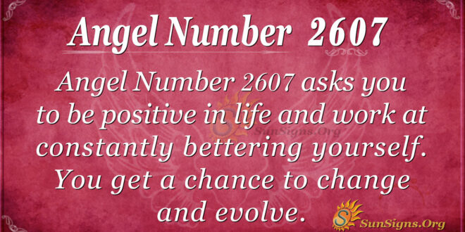 Angel number 2607