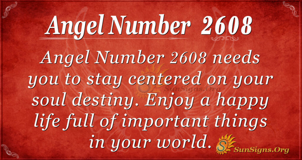 Angel Number 2608