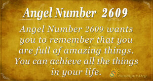 Angel number 2609