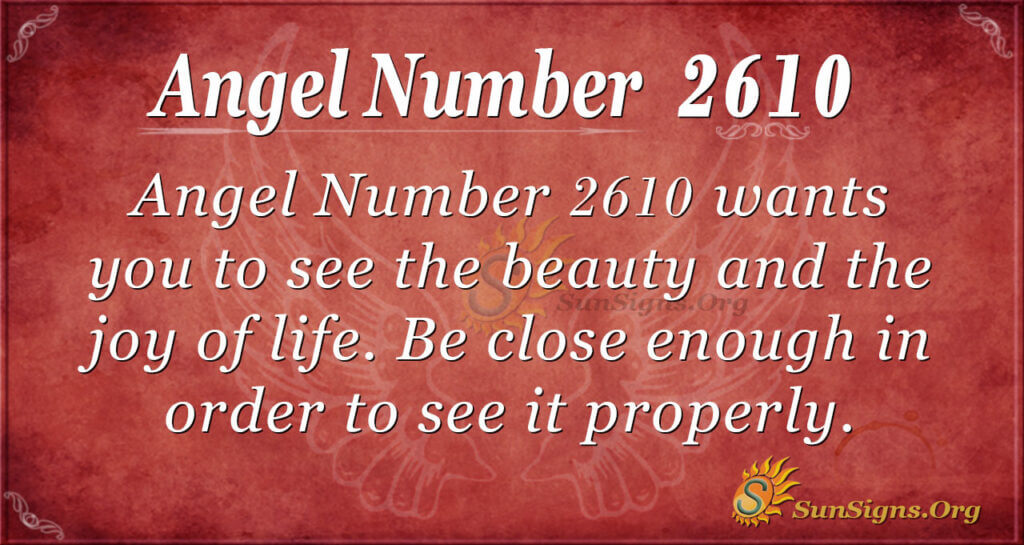 Angel Number 2610