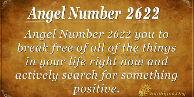 Angel Number 2622