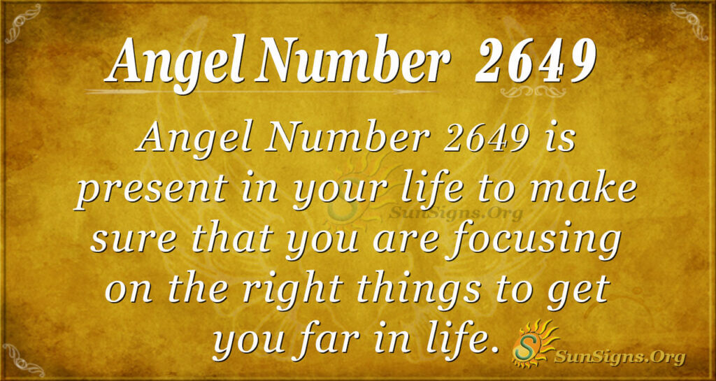 Angel number 2649