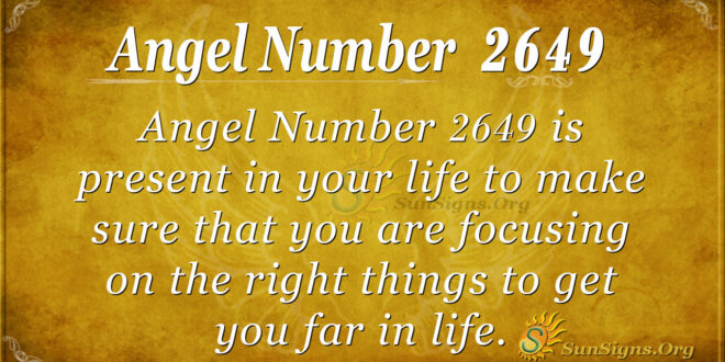 Angel number 2649