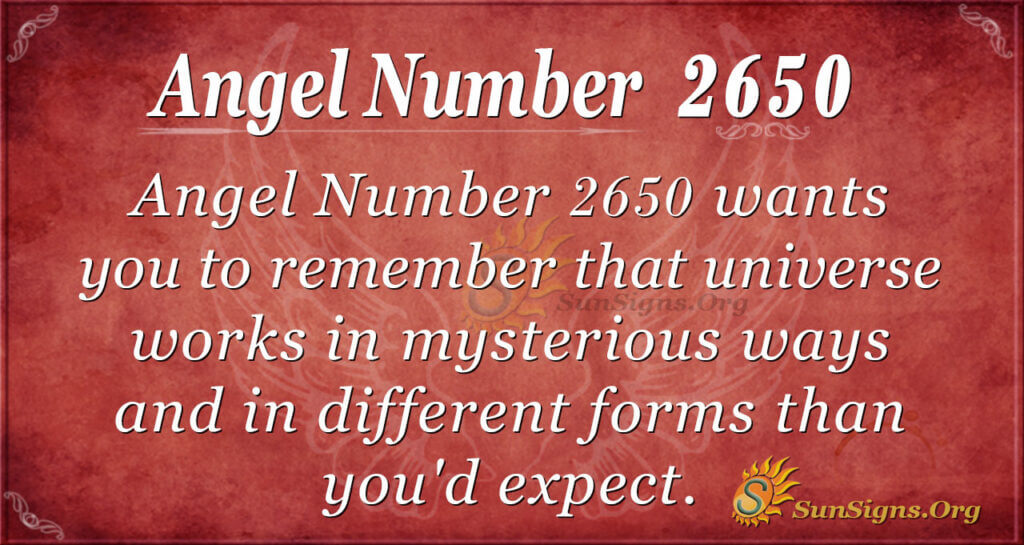 Angel Number 2650