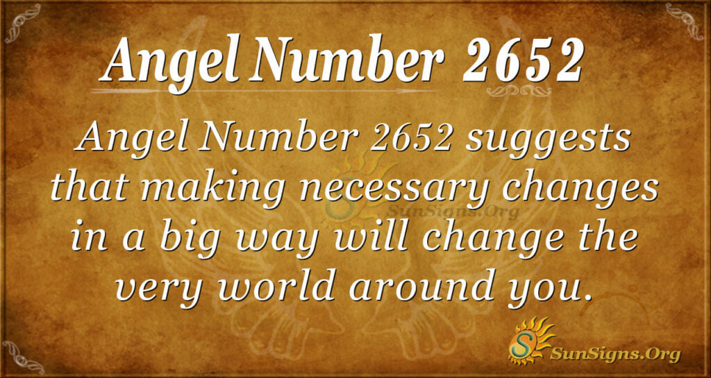 Angel number 2652