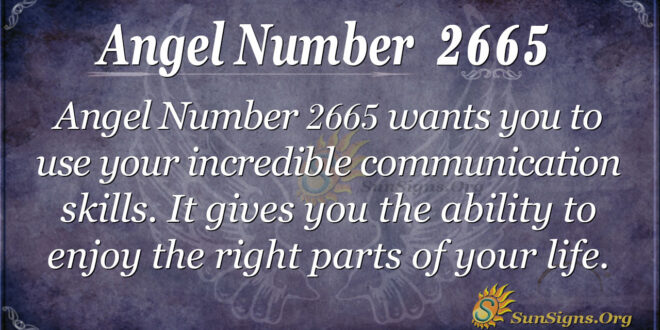 Angel Number 2665