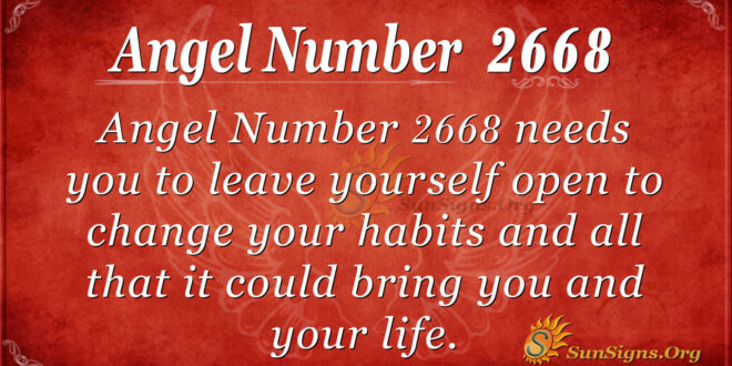Angel Number 2668