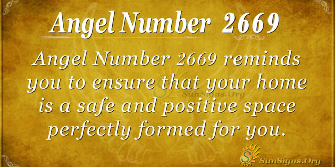 Angel Number 2669