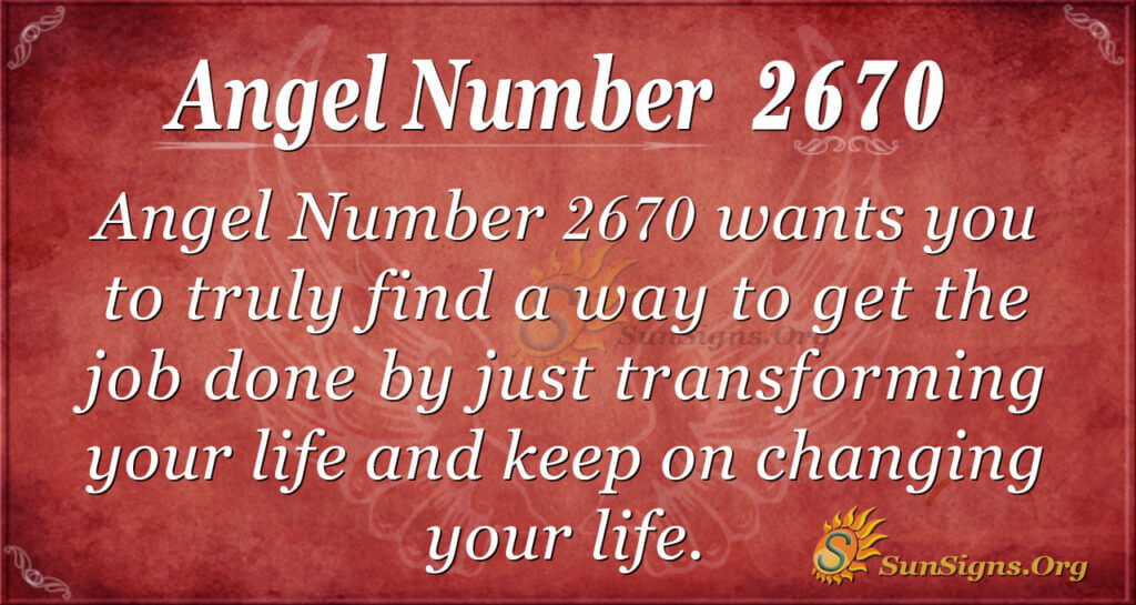 Angel Number 2670