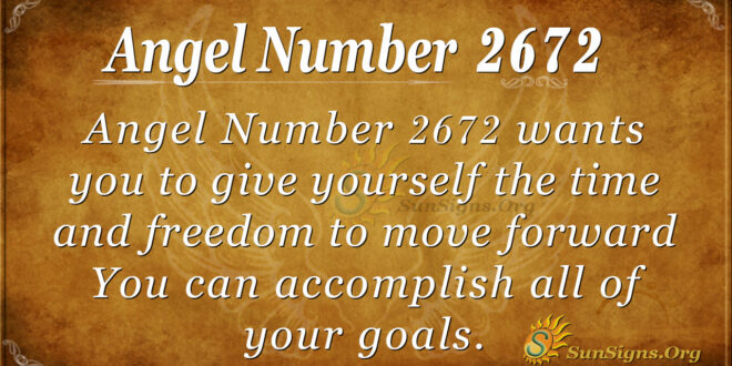 Angel Number 2672