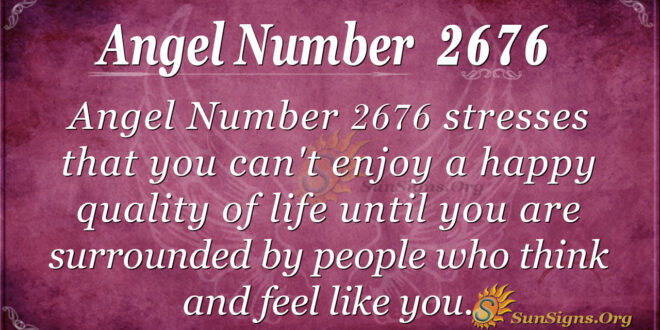 Angel Number 2676