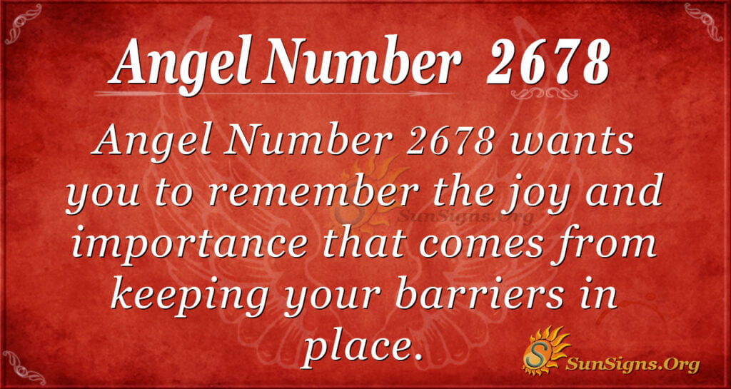 Angel Number 2678