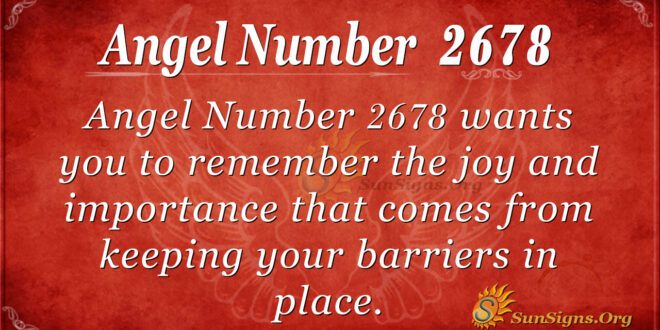 Angel Number 2678
