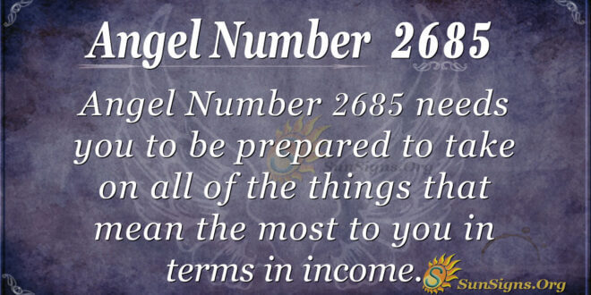 Angel Number 2685