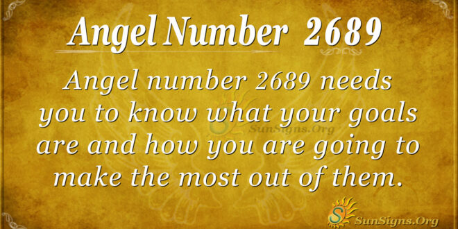Angel Number 2689