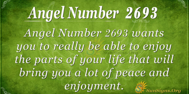 Angel Number 2693