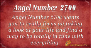 Angel Number 2700