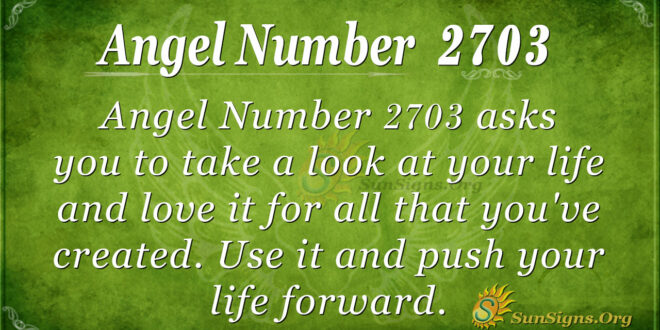 Angel Number 2703