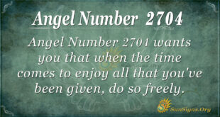 Angel number 2704