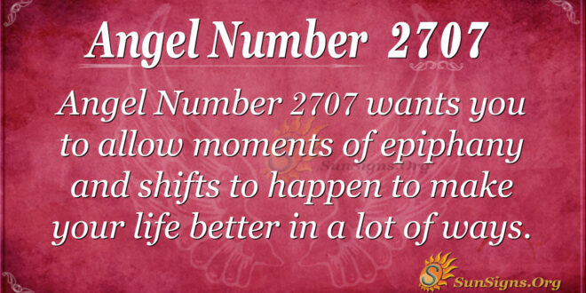 Angel Number 2707