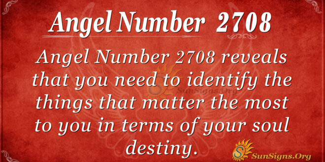 Angel Number 2708