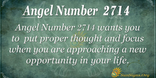 Angel Number 2714