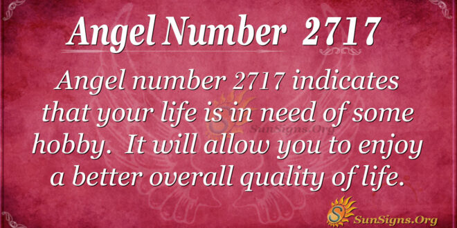 Angel Number 2717