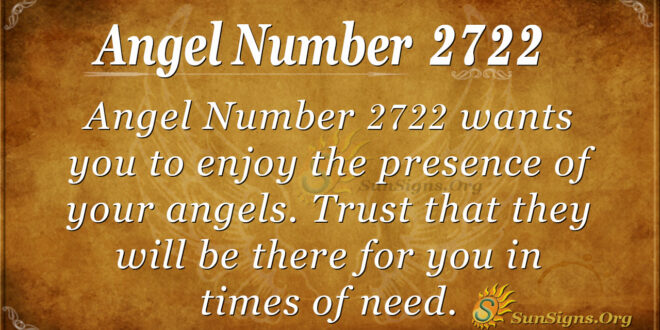 Angel Number 2722