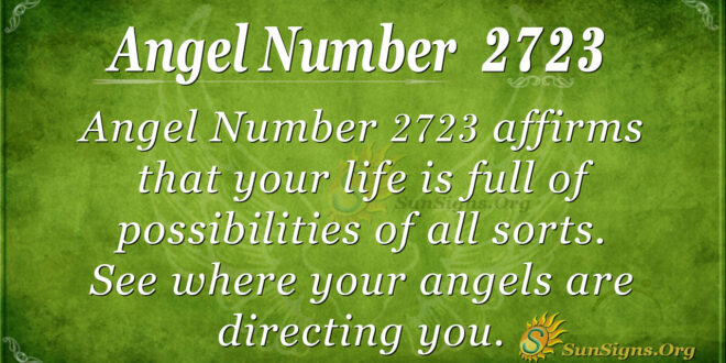 Angel Number 2723
