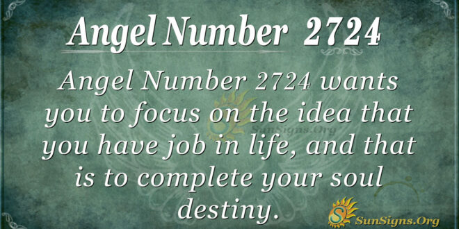 Angel Number 2724