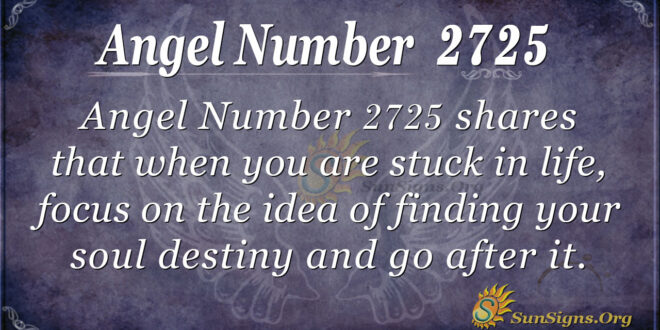 Angel Number 2725
