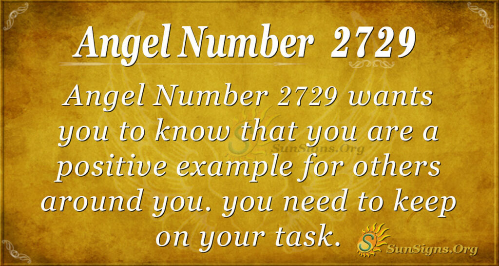 Angel Number 2729