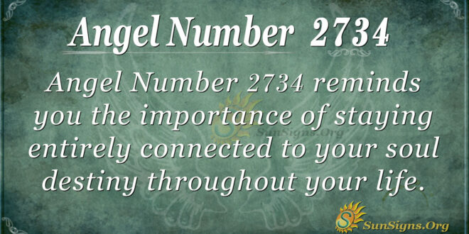Angel Number 2734
