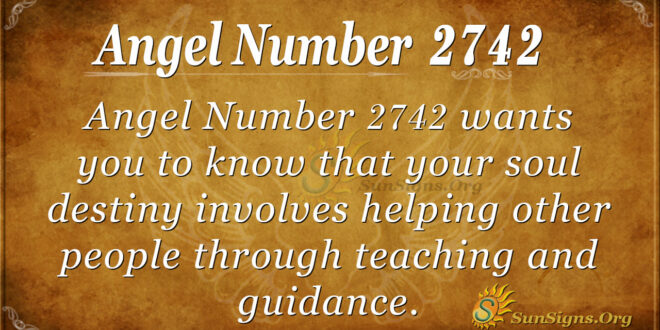 Angel Number 2742