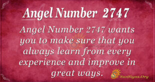 Angel Number 2747