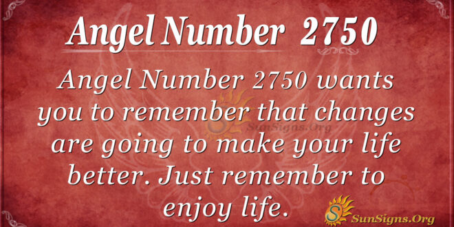 Angel Number 2750