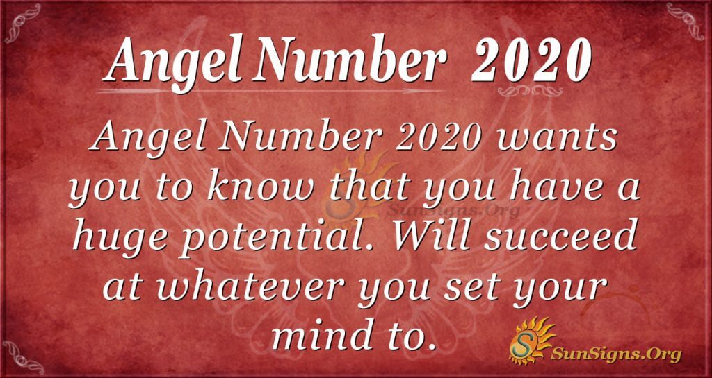 anděl číslo roku 2020