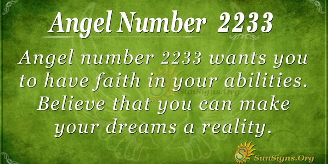 angel number 2233
