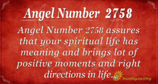 Angel Number 2758