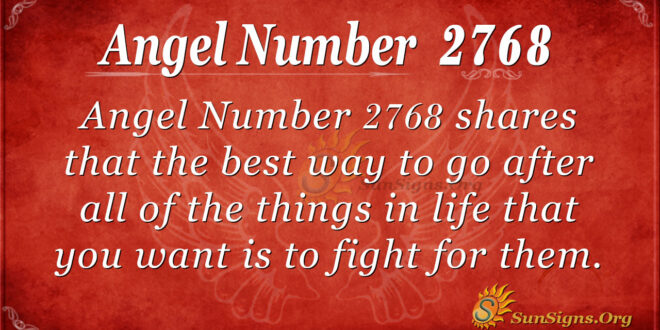 Angel Number 2768