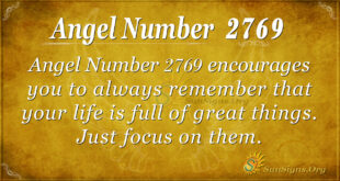 Angel Number 2769