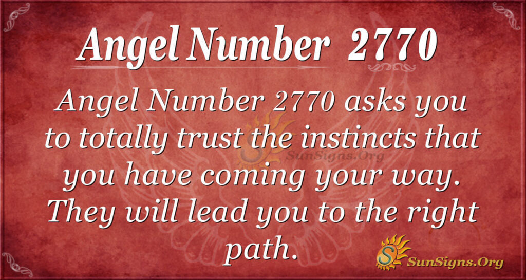 Angel Number 2770