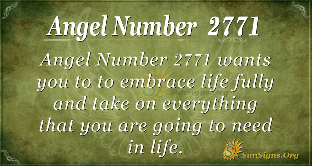 Angel Number 2771