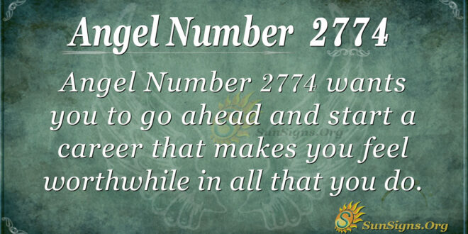 Angel Number 2774