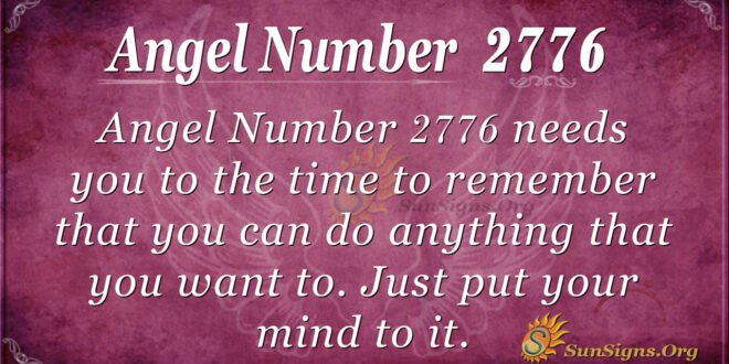 Angel Number 2776