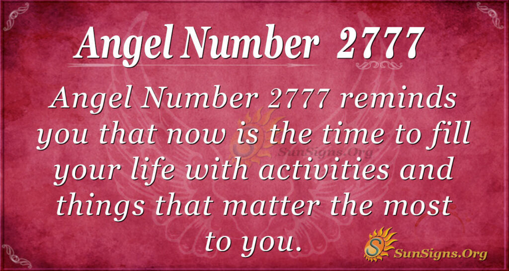 Angel Number 2777