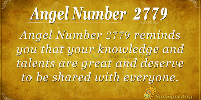 Angel Number 2779