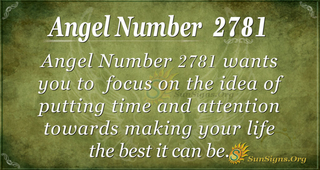 Angel Number 2781
