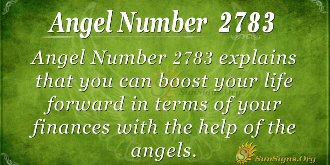Angel Number 2783