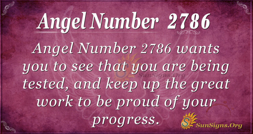 Angel Number 2786